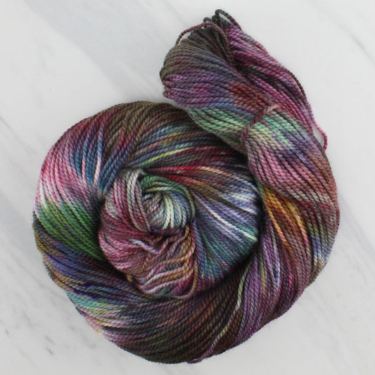 VIVALDI'S WINTER Hand Dyed on Buttery Soft DK - Splashed & Speckled Yarn