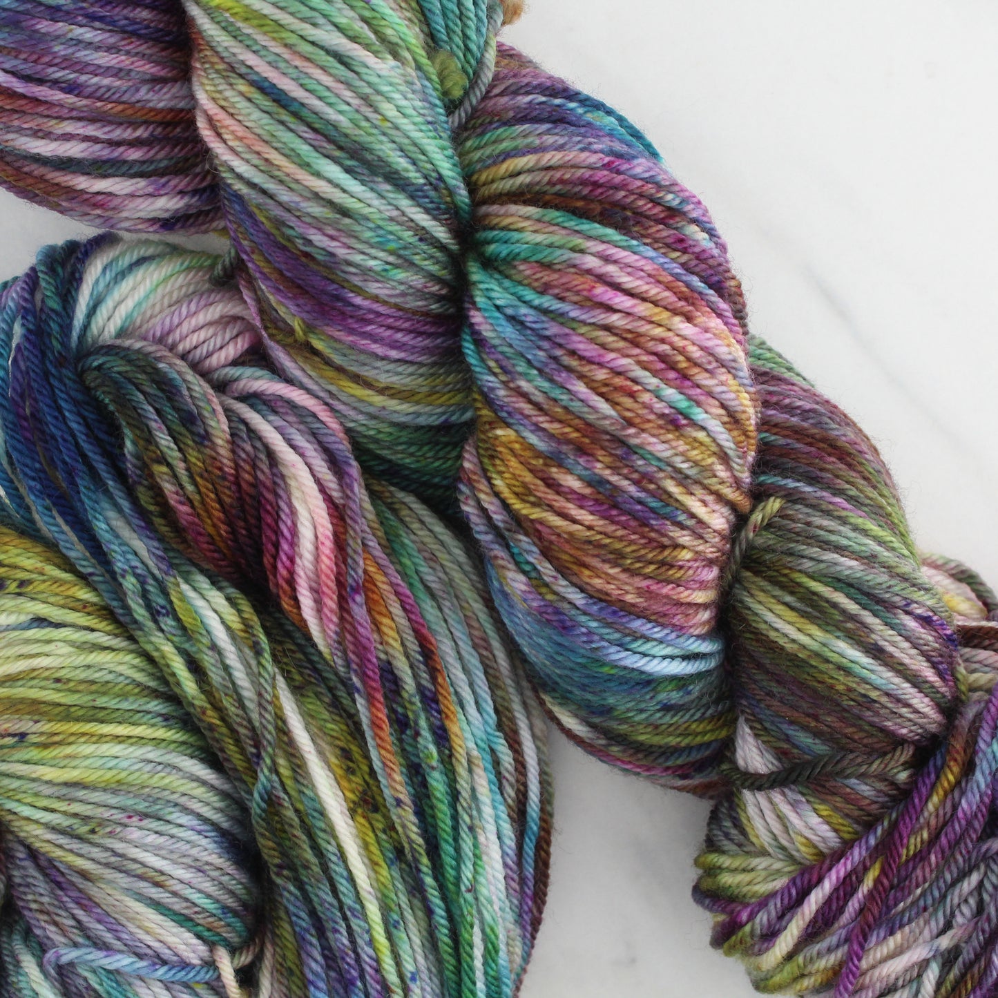 VIVALDI'S AUTUMN Hand Dyed on Squoosh DK - Splashed & Speckled Yarn