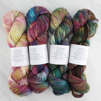 FOUR SEASONS BOOMERANG SHAWL KNITTING PATTERN FOR DK-WEIGHT YARN