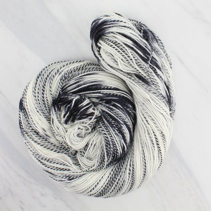 ZEBRA LONGWING BUTTERFLY Hand-Dyed on Stained Glass Fingering