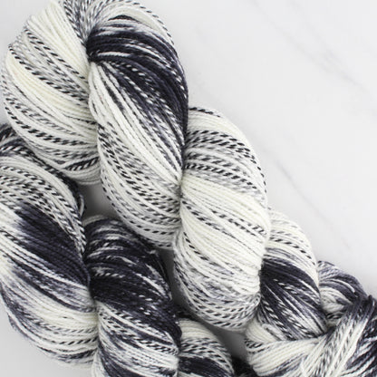 ZEBRA LONGWING BUTTERFLY Hand-Dyed on Stained Glass Fingering