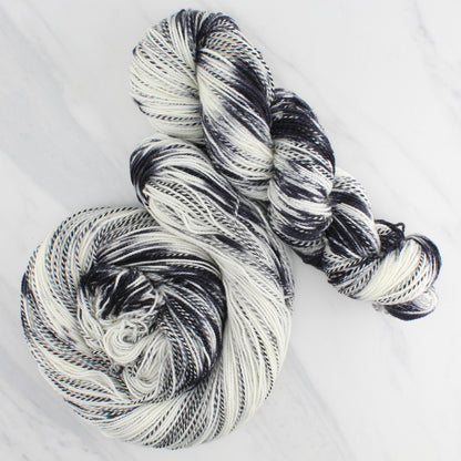 ZEBRA LONGWING BUTTERFLY Hand-Dyed on Stained Glass Fingering