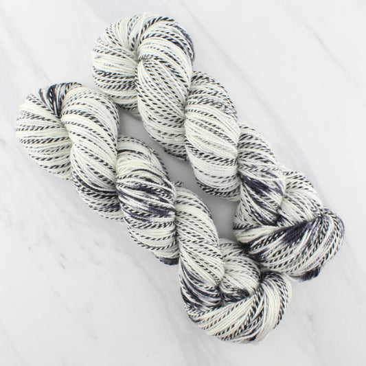Butterfly Collection - ZEBRA LONGWING BUTTERFLY  on Stained Glass Sock  - Hand-Dyed Yarn - Purple Lamb
