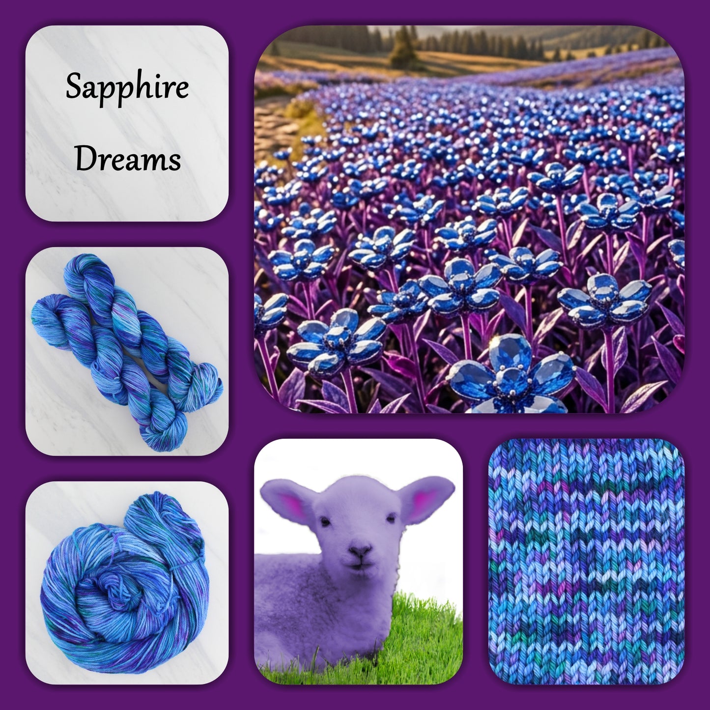 SAPPHIRE DREAMS - Yarn Dyed to Order