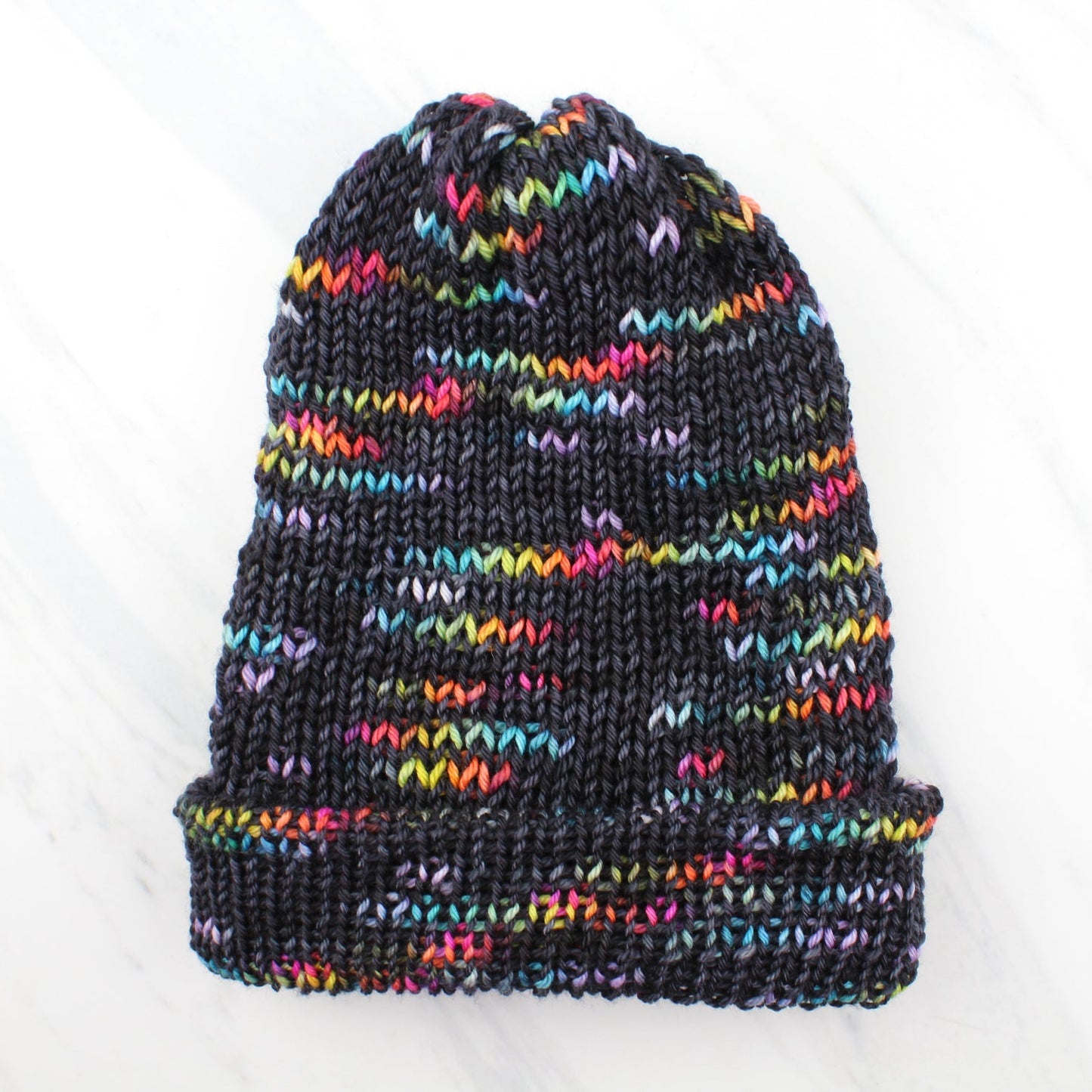 A LIGHT IN DARK PLACES on Wonderful Worsted - Assigned Pooling Colorway - Purple Lamb