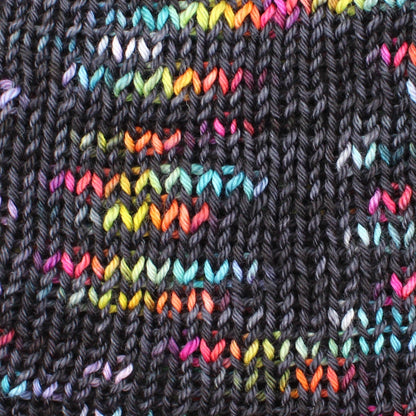 A LIGHT IN DARK PLACES on Wonderful Worsted - Assigned Pooling Colorway - Purple Lamb