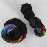 A LIGHT IN DARK PLACES Hand-Dyed Yarn on Squiggle Sock - Purple Lamb