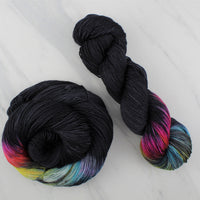 A LIGHT IN DARK PLACES Indie-Dyed Yarn on Sock Perfection - Purple Lamb