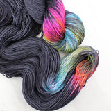 A LIGHT IN DARK PLACES Indie-Dyed Yarn on Sock Perfection - Purple Lamb