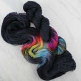 A LIGHT IN DARK PLACES Indie-Dyed Yarn on Sock Perfection - Purple Lamb