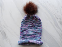 A LITTLE PRINCESS on Sparkly Merino Sock - Purple Lamb