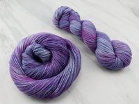 A LITTLE PRINCESS Hand-Dyed Yarn on Buttery Soft DK - Purple Lamb