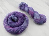 A LITTLE PRINCESS Hand-Dyed Yarn on Buttery Soft DK - Purple Lamb
