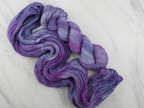 A LITTLE PRINCESS Hand-Dyed Yarn on Buttery Soft DK - Purple Lamb