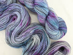A LITTLE PRINCESS on Stained Glass Sock - Purple Lamb