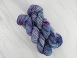 A LITTLE PRINCESS on Stained Glass Sock - Purple Lamb