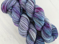 A LITTLE PRINCESS on Stained Glass Sock - Purple Lamb