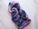 A LITTLE PRINCESS on Sparkly Merino Sock - Purple Lamb