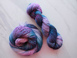 A LITTLE PRINCESS on Sparkly Merino Sock - Purple Lamb