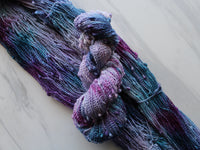 A LITTLE PRINCESS Indie-Dyed Yarn on Squiggle Sock - Purple Lamb