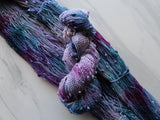 A LITTLE PRINCESS Indie-Dyed Yarn on Squiggle Sock - Purple Lamb