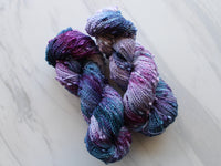 A LITTLE PRINCESS Indie-Dyed Yarn on Squiggle Sock - Purple Lamb