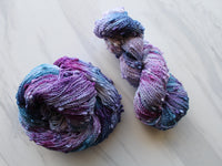 A LITTLE PRINCESS Indie-Dyed Yarn on Squiggle Sock - Purple Lamb