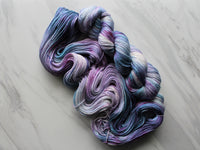 A LITTLE PRINCESS on So Silky Sock - Purple Lamb