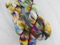 AFREMOV'S FAREWELL TO ANGER Indie-Dyed Yarn on Feather Sock - Purple Lamb