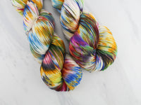 AFREMOV'S FAREWELL TO ANGER Indie-Dyed Yarn on Feather Sock - Purple Lamb