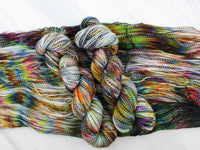 AFREMOV'S FAREWELL TO ANGER Indie-Dyed Yarn on Stained Glass Sock - Purple Lamb
