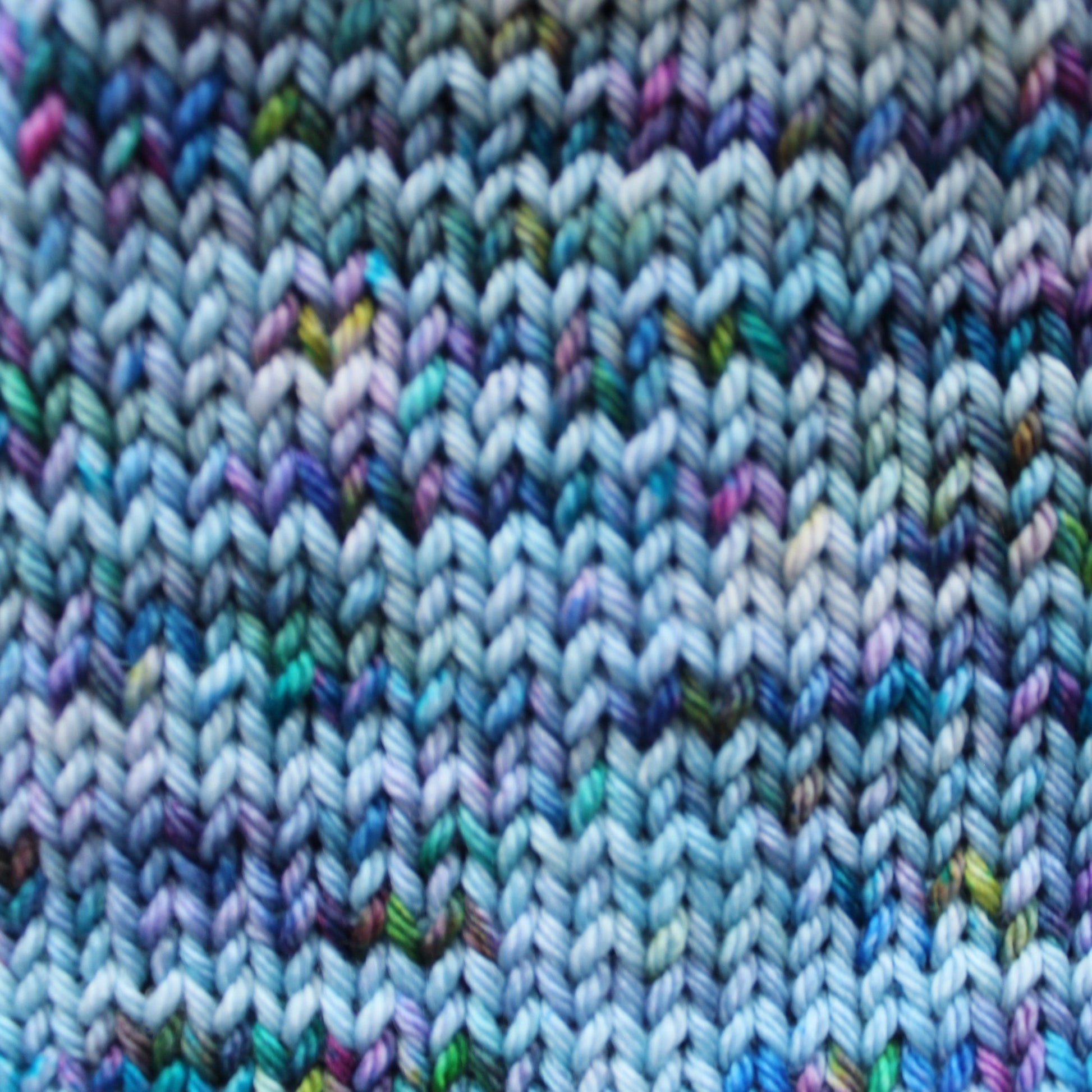 AFTER THE RAIN on Squiggle Sock  - Hand-Dyed Yarn - Purple Lamb
