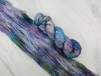 AFTER THE RAIN Hand-Dyed Yarn on Squoosh DK - Purple Lamb