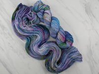 AFTER THE RAIN Hand-Dyed Yarn on Squoosh DK - Purple Lamb