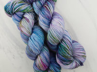 AFTER THE RAIN Hand-Dyed Yarn on Squoosh DK - Purple Lamb