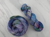 AFTER THE RAIN Hand-Dyed Yarn on Squoosh DK - Purple Lamb