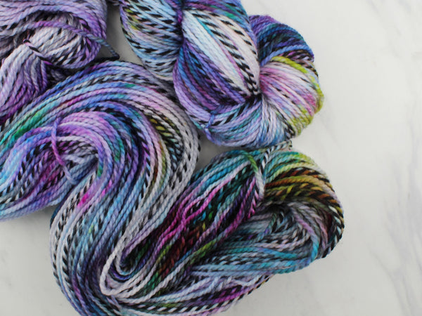 AFTER THE RAIN Hand-Dyed Yarn on Stained Glass DK - Purple Lamb