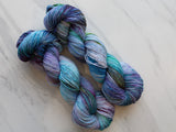 AFTER THE RAIN Indie-Dyed Yarn on Sparkly Merino Sock - Purple Lamb