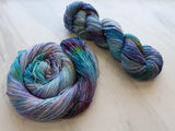 AFTER THE RAIN Indie-Dyed Yarn on Sparkly Merino Sock - Purple Lamb