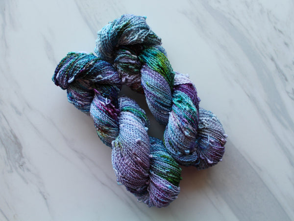 AFTER THE RAIN Indie-Dyed Yarn on Squiggle Sock - Purple Lamb