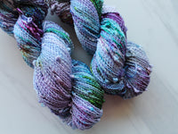 AFTER THE RAIN Indie-Dyed Yarn on Squiggle Sock - Purple Lamb