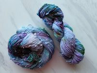 AFTER THE RAIN Indie-Dyed Yarn on Squiggle Sock - Purple Lamb