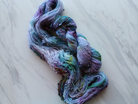 AFTER THE RAIN Indie-Dyed Yarn on Squiggle Sock - Purple Lamb