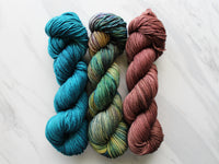 CHOCOLATE Indie-Dyed Yarn on Squoosh DK - Purple Lamb