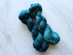 ANNUNCIATION BLUE Hand-Dyed Yarn on Wonderful Worsted - Purple Lamb