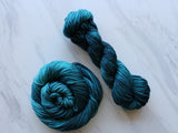 ANNUNCIATION BLUE Hand-Dyed Yarn on Wonderful Worsted - Purple Lamb