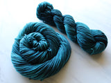 ANNUNCIATION BLUE Hand-Dyed Yarn on Wonderful Worsted - Purple Lamb