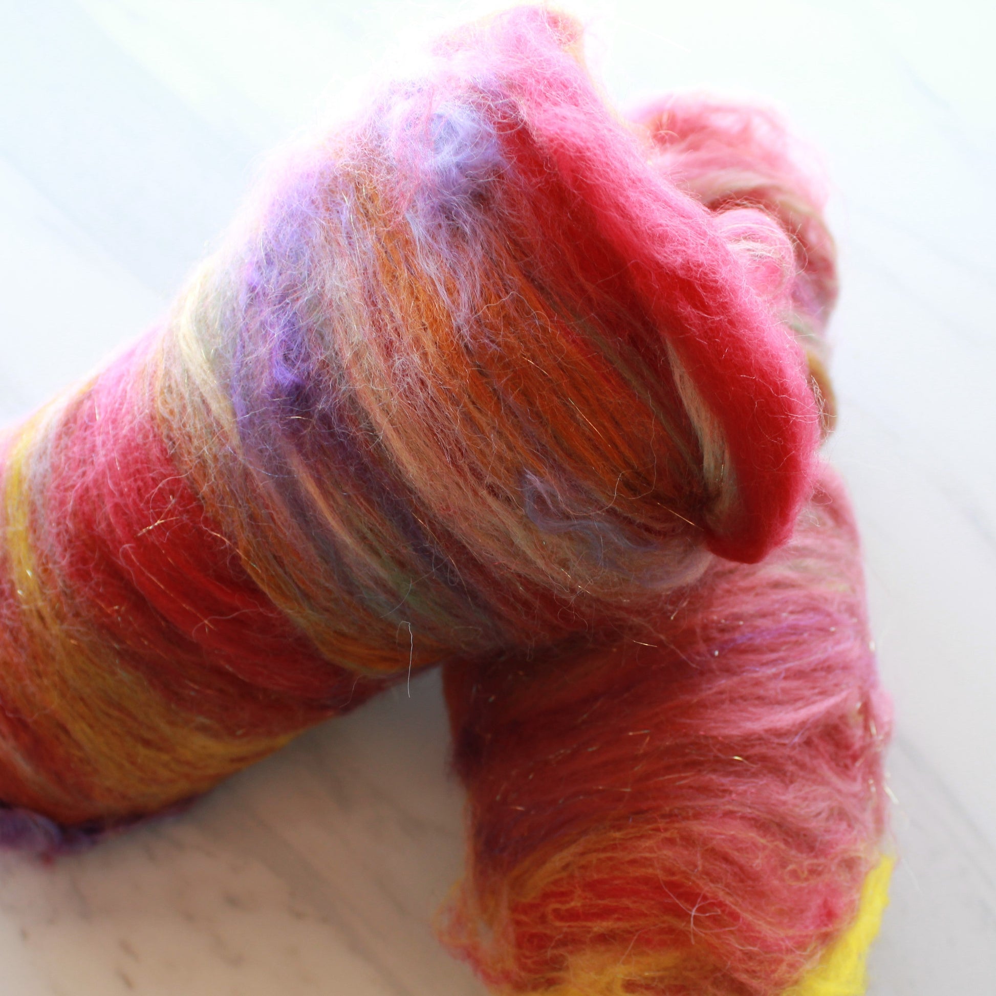 AUTUMN FESTIVAL Art Batts to Spin or Felt - Purple Lamb