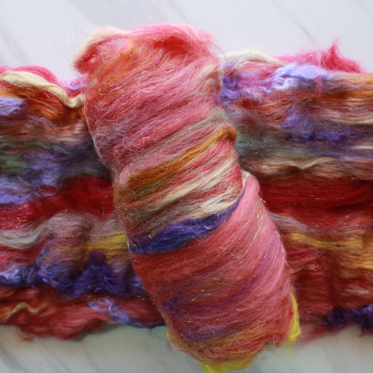 AUTUMN FESTIVAL Art Batts to Spin or Felt - Purple Lamb