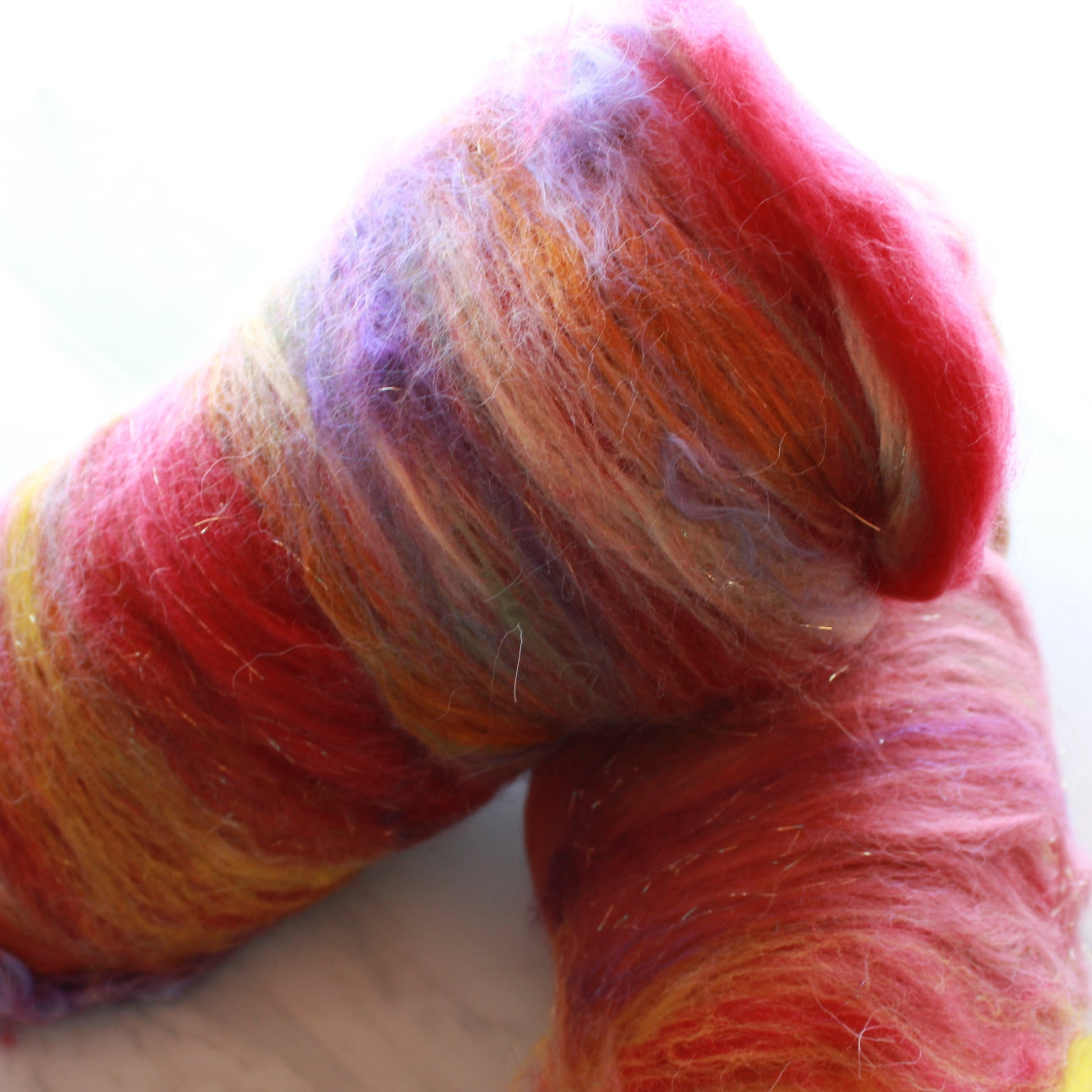 AUTUMN FESTIVAL Art Batts to Spin or Felt - Purple Lamb